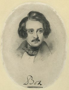 Charles Dickens, Boz metszete alkotó: Samuel Lawrence